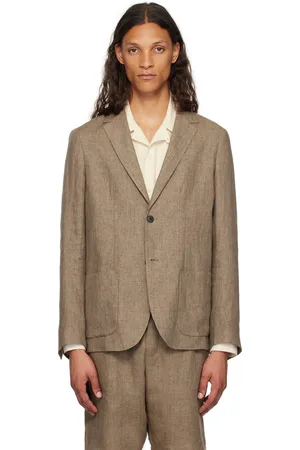 Sunspel Beige Lightweight Blazer