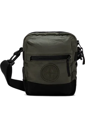 Stone Island Khaki Contrast Nylon Metal Co Shape Bag