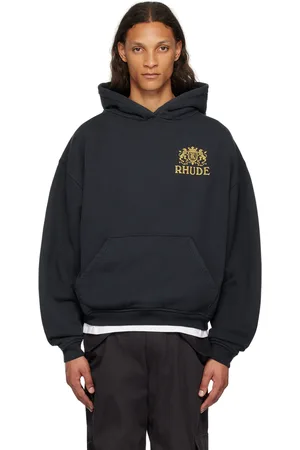 Rhude Black Cresta Hoodie
