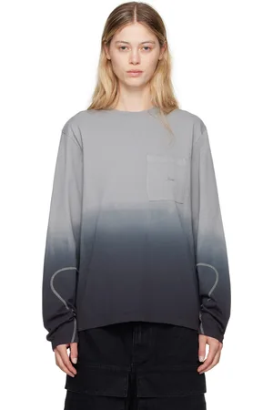 DIME Gray Gradient Long Sleeve T-Shirt