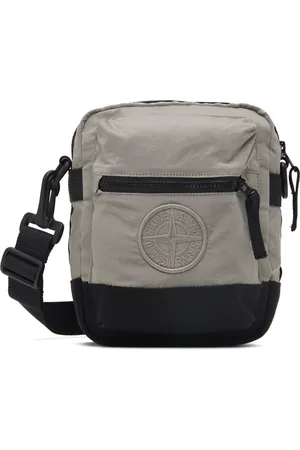Stone Island Gray Contrast Nylon Metal Bag