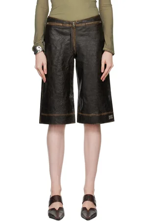KNWLS SLK Leather Shorts