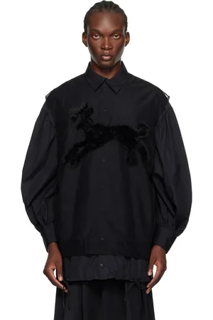 Simone Rocha Black Creature Embroidery Tank Top