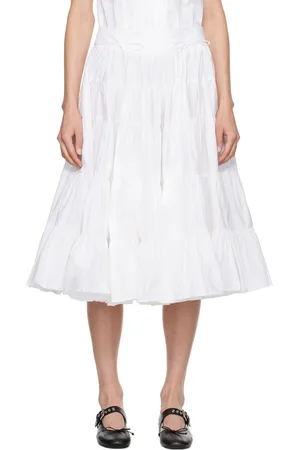 SANDY LIANG White Hetti Midi Skirt