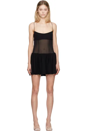 SANDY LIANG Black Cupids Minidress