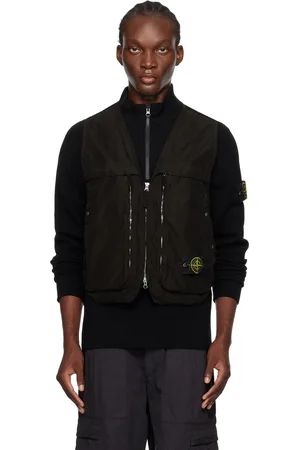 Stone Island Black Garment-Dyed Vest