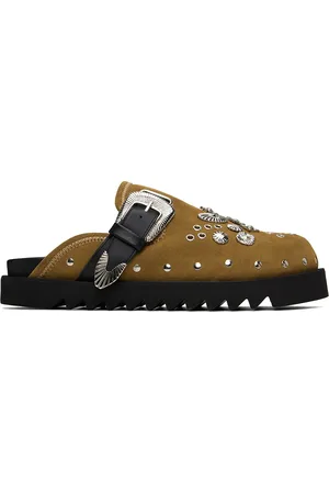 TOGA VIRILIS SSENSE Exclusive Khaki Eyelet Metal Sabot