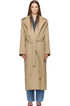 Rohe Beige Double Collar Trench Coat