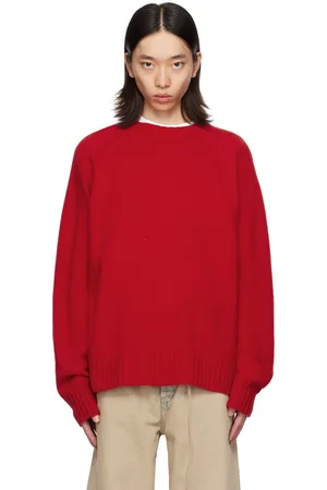 Rohe Red Raglan Sleeves Sweater