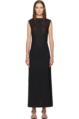 Rohe Black Open Back Maxi Dress