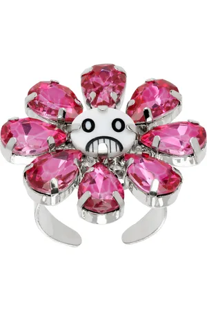 Charles Jeffrey Loverboy Silver & Pink Crazy Daizy Ring