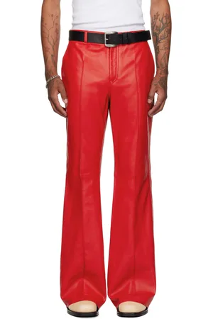 LU’U DAN Bells Bell Bottom Leather Pants