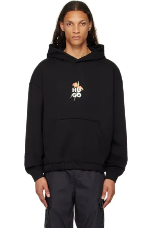 HUGO BOSS Black Floral Hoodie