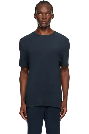 HUGO BOSS Navy Embroidered Logo T-Shirt