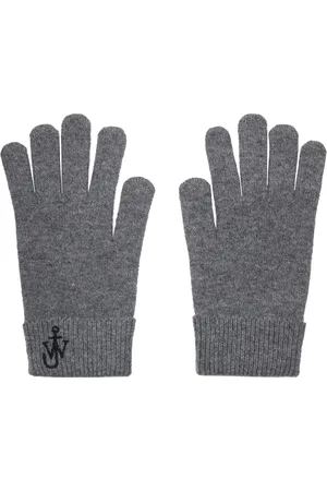 J.W.Anderson Gray Anchor Logo Gloves