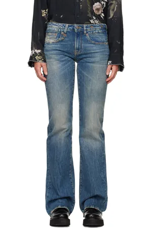 R13 Blue Flare Kelly Jeans