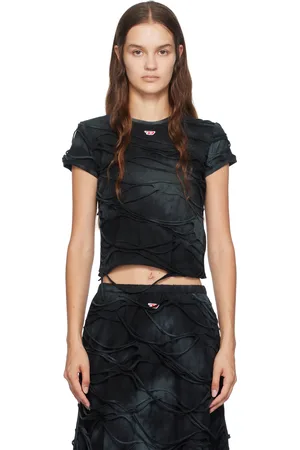Diesel Black T-Uncutie-Long-P1 T-Shirt