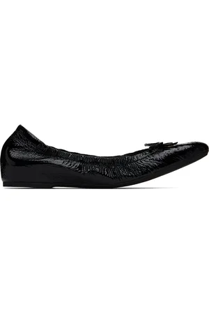 VALENTINO GARAVANI Black VLogo Signature Ballerina Flats