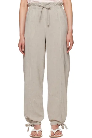 Ganni Beige Elasticated Waist Trousers