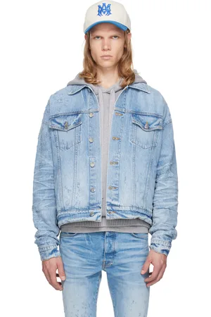 AMIRI Blue Shotgun Oversized Denim Jacket