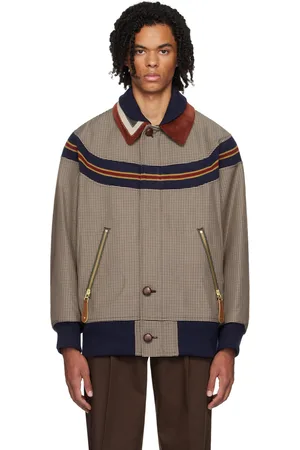 Kolor Brown Houndstooth Jacket
