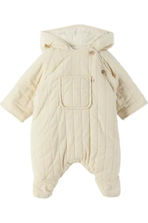 BONPOINT Baby Off-White Glad Quilted Snowsuit