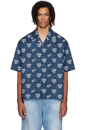 Kenzo Blue Paris Jungle Heart Shirt