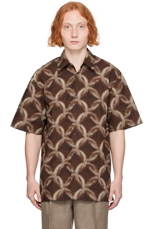 DRIES VAN NOTEN Brown Graphic Shirt