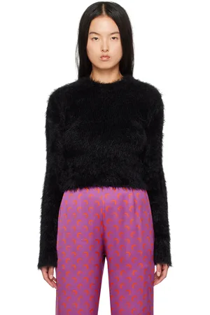 Marine Serre Black Wild Puffy Sweater