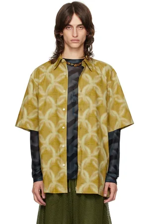 DRIES VAN NOTEN Yellow Dotted Shirt