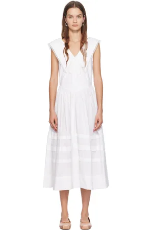 SANDY LIANG White Opa Midi Dress