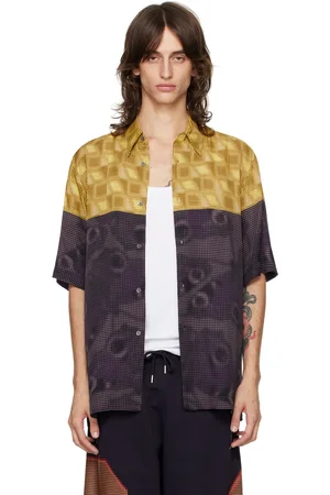 DRIES VAN NOTEN Yellow & Purple Dotted Shirt