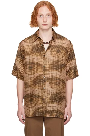 DRIES VAN NOTEN Khaki Graphic Shirt