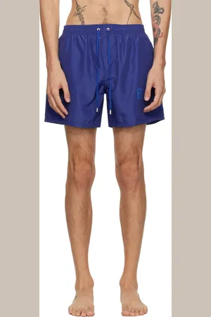 Balmain Blue Printed Swim Shorts