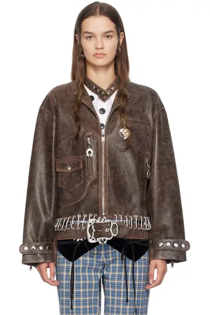 Chopova Lowena Carabiner Leather Jacket