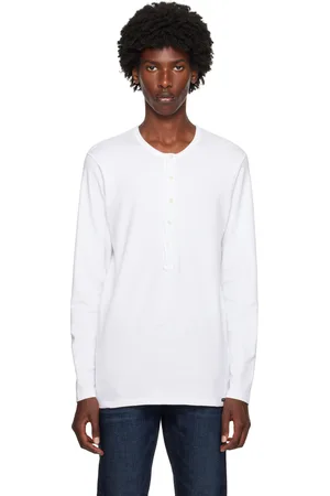 Tom Ford Logo Patch Long Sleeve Henley