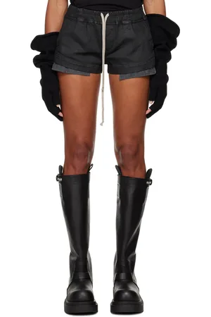 Rick Owens Black Porterville Fog Shorts