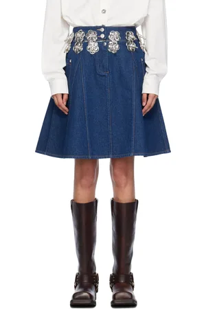 Chopova Lowena Denim Footrope Skirt