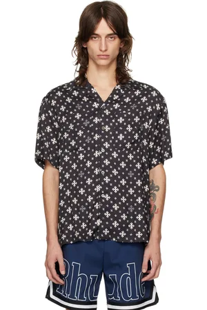 Rhude Black & White Patterned Shirt