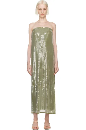 Staud Green Casey Maxi Dress
