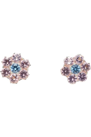 Hatton Labs Silver & Pink Daisy Earrings