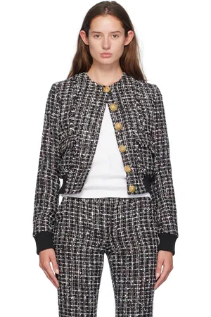 Balmain Black Cropped Jacket