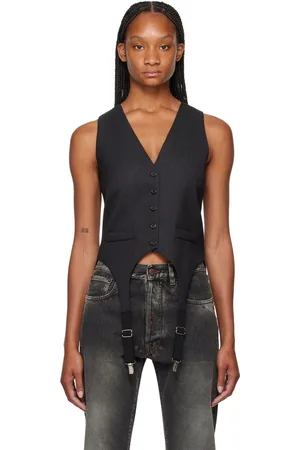 Moschino Gray Garter Vest