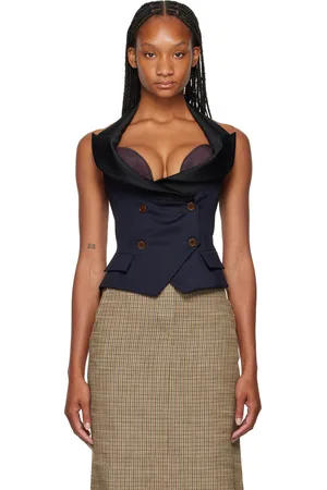 Vivienne Westwood Navy Horseshoe Corset