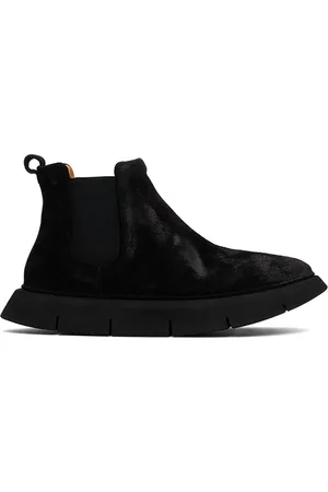 MARSÈLL Black Intagliata Beatle Boots