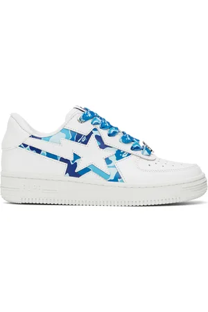 BAPE White & STA Icon ABC Camo Sneakers