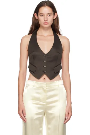 Tom Ford Brown Open Back Vest