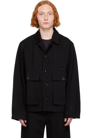 LEMAIRE Black Boxy Denim Jacket