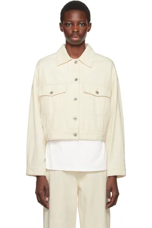 Max Mara Off-White Short Denim Jacket