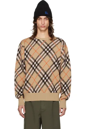Burberry Beige Check Sweater